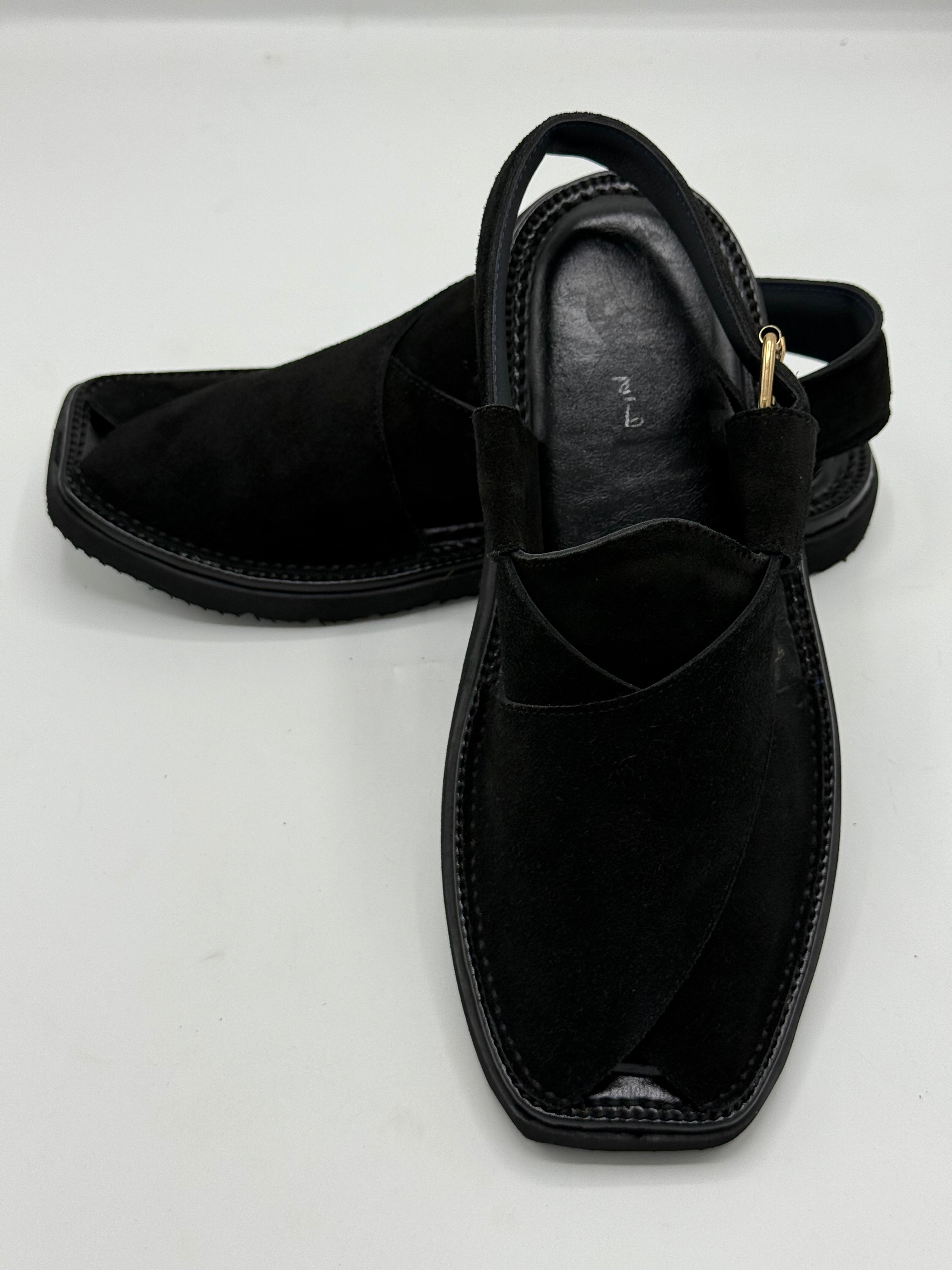 Air Kaptan Suede Black (Medicated Sole)