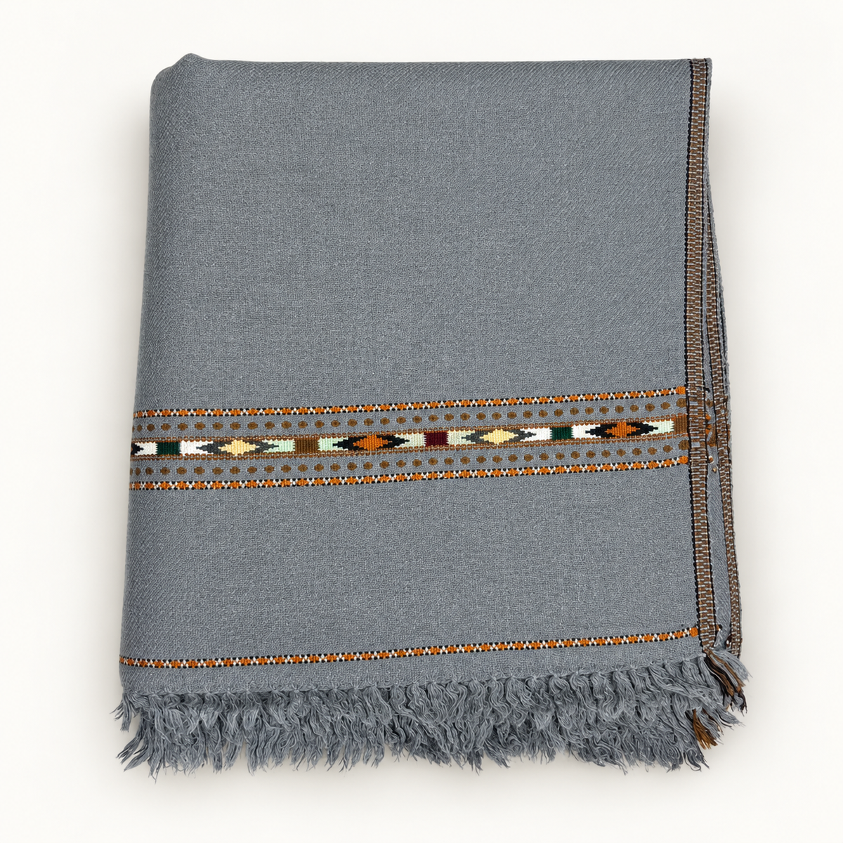 Bonanza Premium Wool Shawl (Gray)