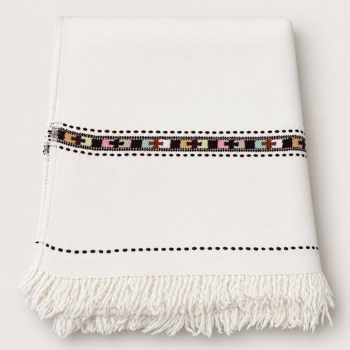 Barveza Special Premium Off White Shawl