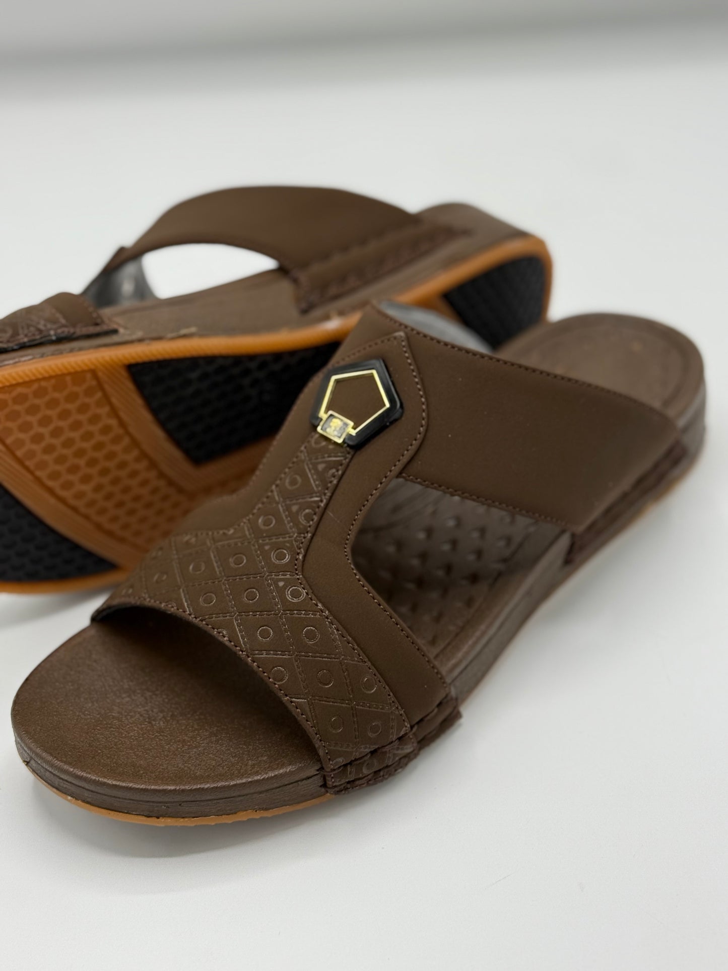 Arabic Medicated Chappal (Brown)