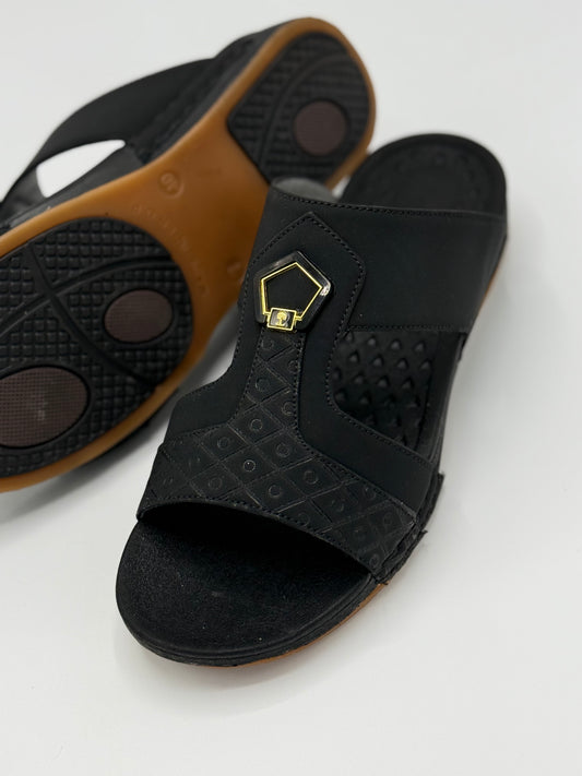 Arabic Medicated Chappal (Black)