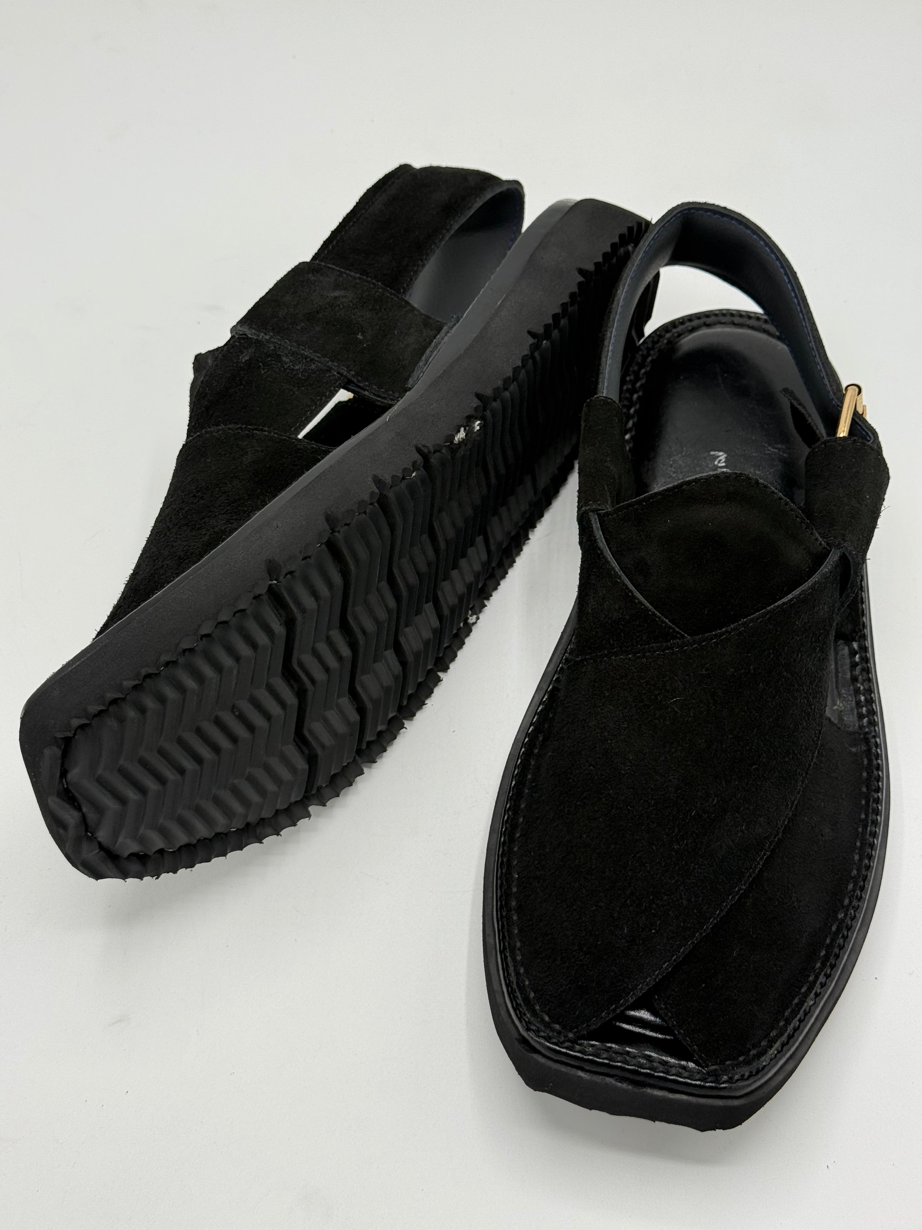 Air Kaptan Suede Black (Medicated Sole)