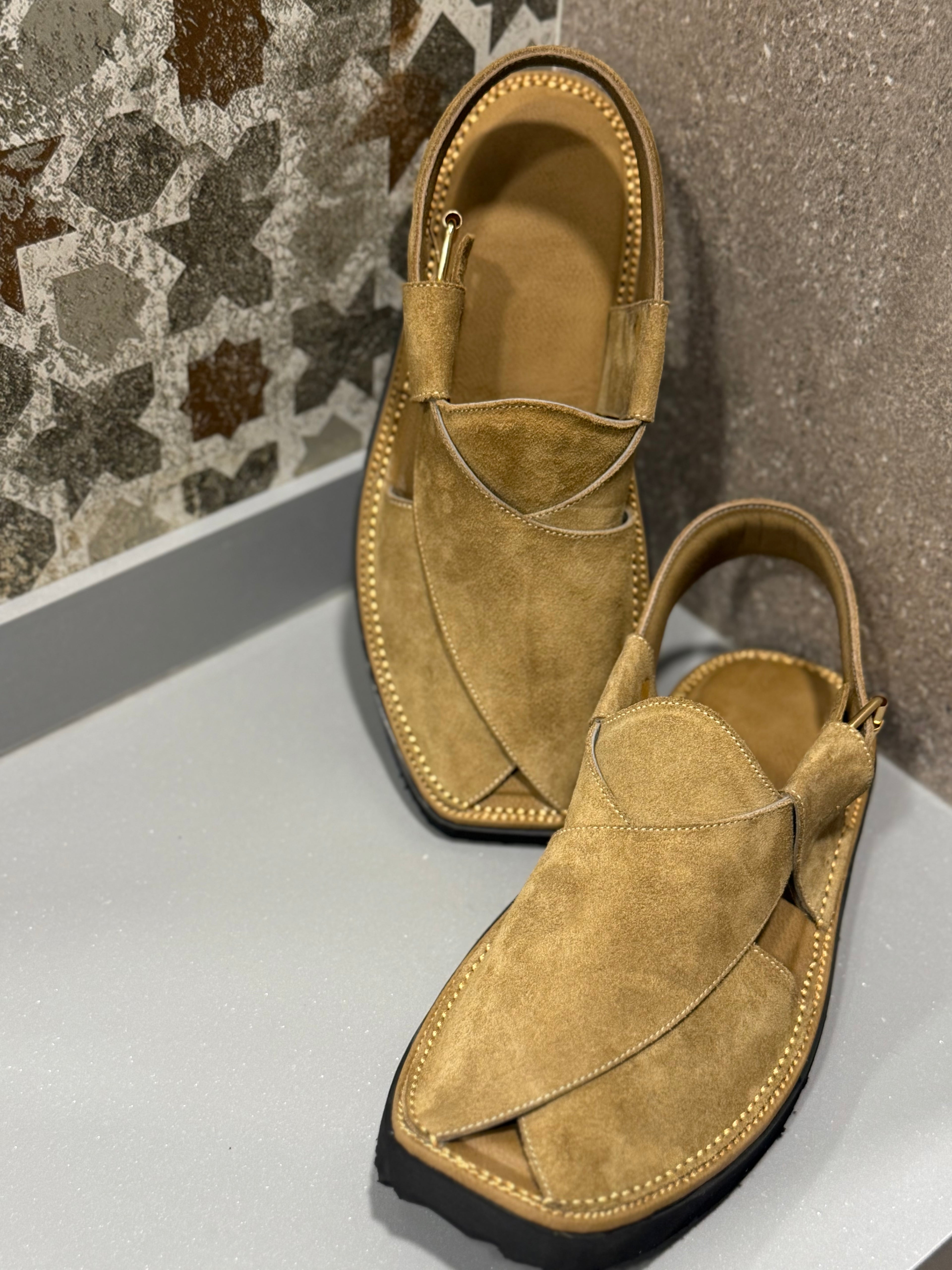 Air Kaptan Suede Camel (Medicated Sole)