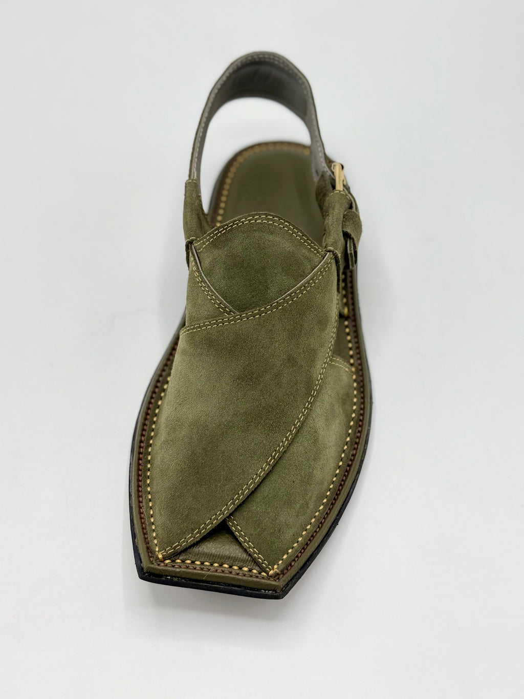 T-Shape Suede Green